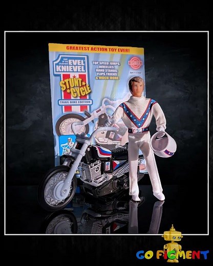 The Original 1970's Evel Knievel Stunt Cycle Upgraded And Advanced NEW