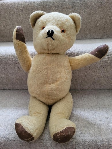 Antique Chad Valley Teddy Bear – Jointed Collector's Bear With Glass Eyes - Etsy UK
