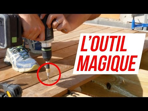 The magic tool for installing wooden deck boards