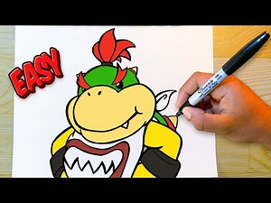 How to Draw Bowser Jr. | Easy Step-by-Step Drawing Tutorial