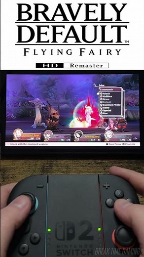 Bravely Default HD Remaster Nintendo Switch 2 Gameplay Tabletop Joycon