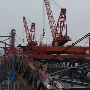 28K views · 170 reactions | Wuhan, the capital of central China's Hubei Province is constructing a new bridge over the River Han that is utilizing a new high-performance steel. With a width of 47 meters, the bridge is expected to be the widest one over the river and will include a two-way, six-lane highway, separate sidewalk, and bike lanes. | China Plus America | Facebook