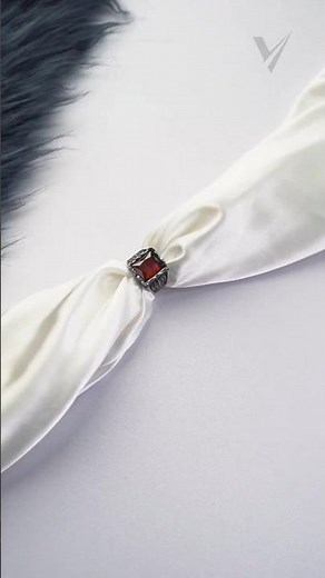 Ruby Gemstone Titanium Steel Ring || VIRON BD