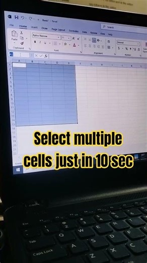 Select Multiple Cells in Excel #shorts #viral #computereducation #viralvideos #short