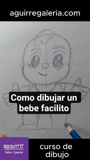 así dibujo un bebé lindo en 60 segundos #dibujo #tutorial