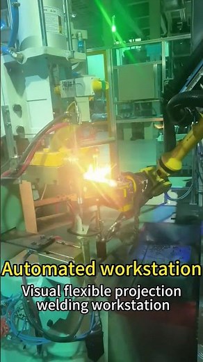 Automated Workstation | Vision-Guided Flexible Projection Welding System