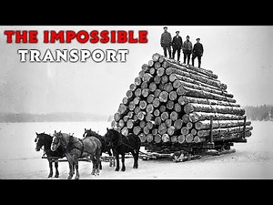 How Loggers Moved Impossible Timber on Snow in 1910