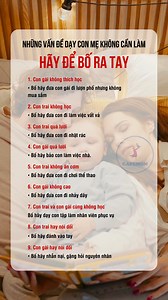 Những vấn đề dạy con mẹ không cần làm hãy để bố ra tay #CafeMom #reels | CafeMom