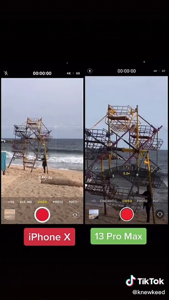 iPhone 13 Pro Max vs iPhone X Camera Comparison