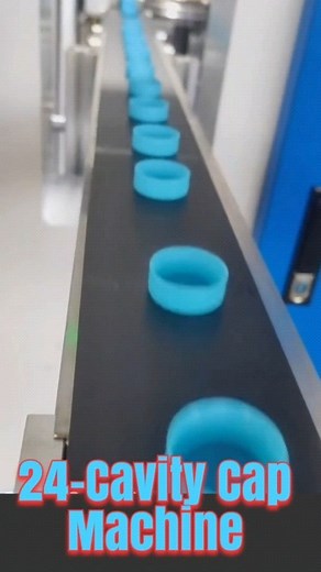 24-Cavity Cap Compression Molding Machine CCMM 😍 30,000Caps/hour Production Beaverages & mineral water bottle caps. #waterbottlecap #plasticbottlecap #compressionmoulding | HassanPlas