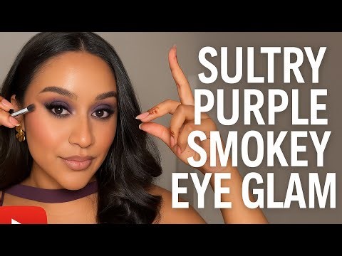 Sultry Purple Smokey Eye Glam Tutorial | Step-by-Step Makeup Look