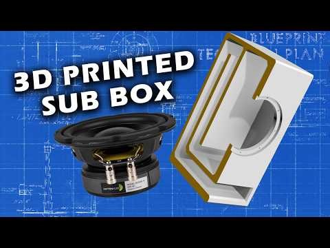 3D Printed Speaker Box…#3DPrinting #Subwoofer #diyaudio #bambulab