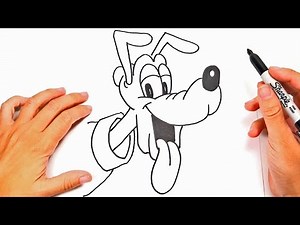 Como dibujar a Pluto | Dibujos de Disney