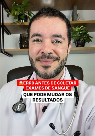 Muita gente vai fazer exame em jejum e comete um erro simples que pode atrapalhar a coleta e até interferir em alguns resultados: ficar horas sem beber água 💧 Jejum não significa desidratação. Em muitos casos, a água está liberada e pode até ajudar bastante, inclusive facilitando a visualização da veia na hora da coleta. O problema é que muita gente chega ao laboratório sem preparo adequado e depois estranha quando o exame vem diferente do esperado 👀 No vídeo eu explico por que esse cuidado fa