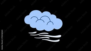 fog animation with looping , 4k resolution, and Alpha Channel