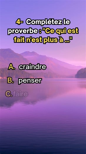 380K views · 4.8K reactions | Ce quiz vise à réviser vos connaissances des proverbes français. #quiz #proverbe #test #question | Amy Ster | Facebook