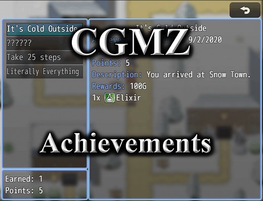 [CGMZ] Achievements for RPG Maker MZ by Casper Gaming