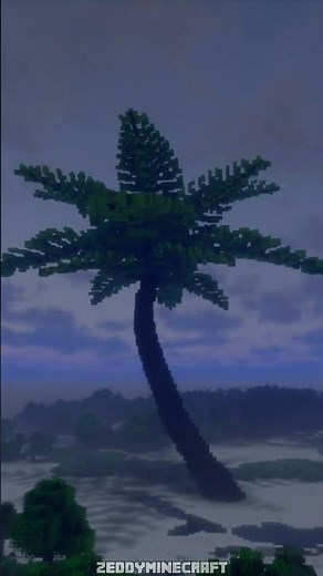 Giant Palm Tree Minecraft Mod #minecraft #minecraftmods