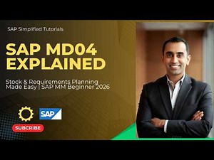 SAP MD04 Stock/Requirements List 2026 | Explained Step-by-Step for Beginners (SAP MM MRP Guide)
