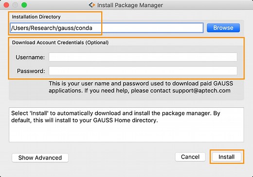 GAUSS Package Manager Basics