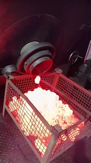 Normalizing process of autopart in rotary furnace