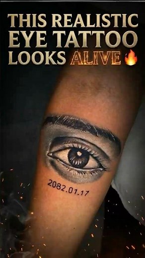 Realistic Eye Tattoo That Looks Alive 👁️ | Emotional Story Behind the Design ❤️