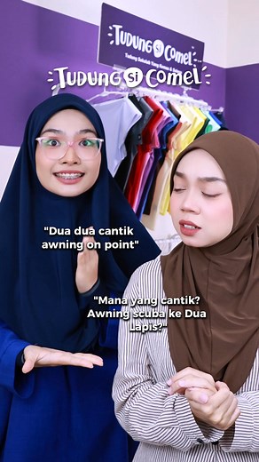 Kenapa awning susah nak bentuk? 🤔 | TudungSiComel