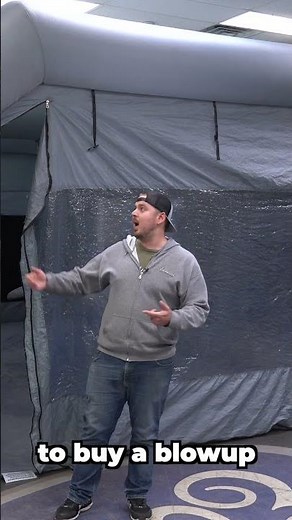 We bought an inflatable paint booth!