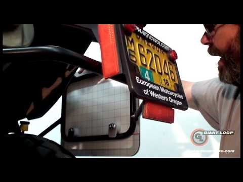 How to Install Giant Loop's Round The World Panniers - Rack Mounted Motorcycle Soft Luggage