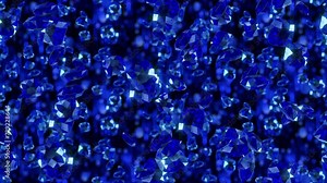 Sapphire loop tile background swirling. This 3d animation is loopable and tileable.