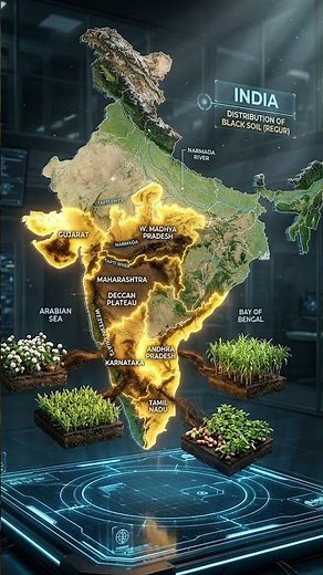 🌋 Black Soil in 60 Seconds! | Formation, Crops & Features Explained #khansir