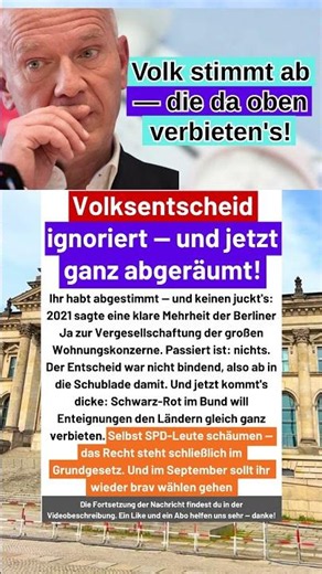 Die Berliner haben abgestimmt — passiert ist nichts. Jetzt soll es ganz verboten werden! #breaking