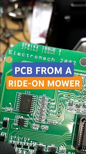 Countax Mower PCB Electromech 2002 ZF0162 #righttorepair #pcbrepair