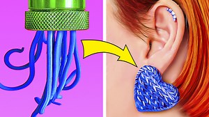 Gioielli con la resina epossidica || creazioni con l'argilla, la resina e la colla a caldo: | 5 Minuti Creativi - Ragazze