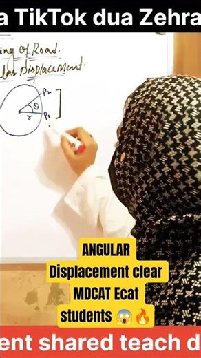 Angular Displacement Explained in 25 Second 😱 | MDCAT Physics One Shot | Class 11 #shorts #viral