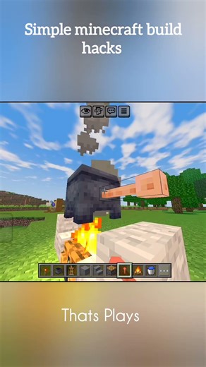 2 simple minecraft build hacks | #minecraft #minecraftbuilds
