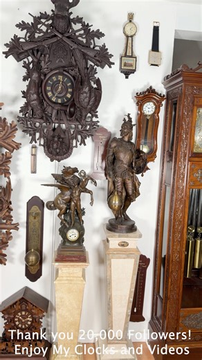 Thank you Everyone For Following Me. Enjoy My Clocks and Videos. #clock #antiqueclock #wallclock #grandfatherclock #cuckooclock #regulatorclock #mantelclock #collection #donghoco #dongho #reels #reeelsfacebook #clockmaker #short #tn24h | TN24H - Clocks & Watches