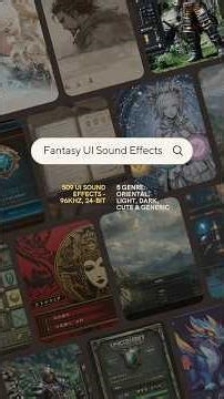 509 Fantasy UI Sounds for Game Devs 🎮 #shorts