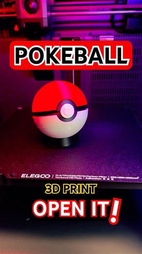 I 3D Printed a Working POKEBALL 🔴😱