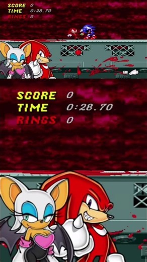 Knuckles Vs Sonic.exe Part 1 #sonicexe #sonichorror #sonic #gaming #foryou #fyp #knuckles #rouge