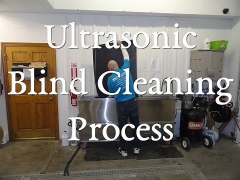 Ultrasonic Blind Cleaning