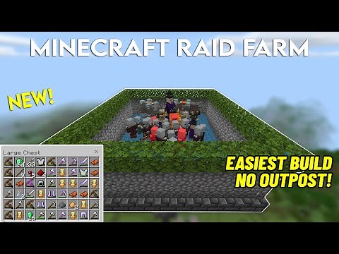 New Easiest Raid Farm in Minecraft Bedrock 1.19
