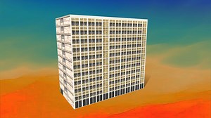 low poly multi storied building - Download Free 3D model by geniusrahman155