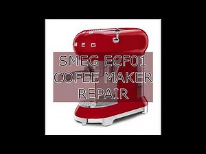 SMEG ECF01 coffee maker repair - pressure relief water return valve fault