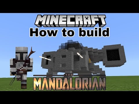 How to build the razor crest from the mandolorian in Minecraft