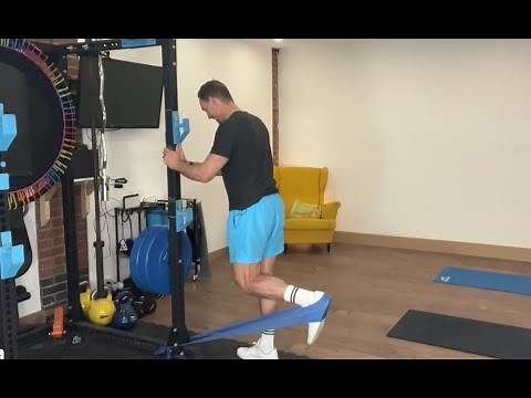 Standing Hamstring Curl with Resistance band