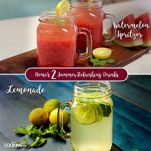 Hema’s 2 Summer Refreshing Drinks | Watermelon Spritzer | Lemonade #Lemonade​ #GingerLemonade​ #SummerSpecialDrinks​ #WatermelonSpritzer #watermelon #Refreshingdrink​ #EasyRecipes​ #HomemadeDrinks​ #HomeCooking Watermelon Spritzer Ingredients Watermelon - 1/2 fruit Lemon - 2 nos Sugar - 4 Tsp Method 1. Firstly, make the lemon and sugar concentrate by mixing the lemon juice and sugar. 2. Cut half watermelon into small pieces and blend them to get the watermelon juice. 3. Strain the watermelon jui