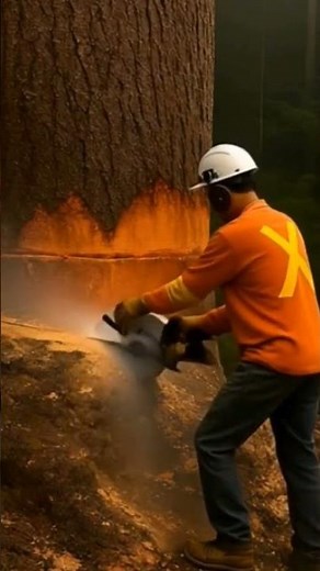 Massive Tree Falls | Stunning Forest Logging Moment #nature #tree #shorts #shortfeed #viral #aiart