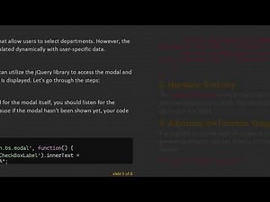 Setting Checkbox Label Text in a Modal: A Guide for Developers