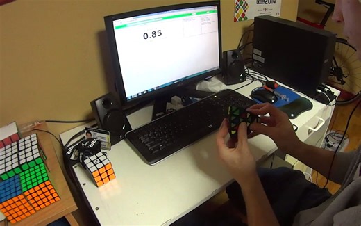 1:24.95单次1:32.98平均五阶金字塔 Louis Cormier